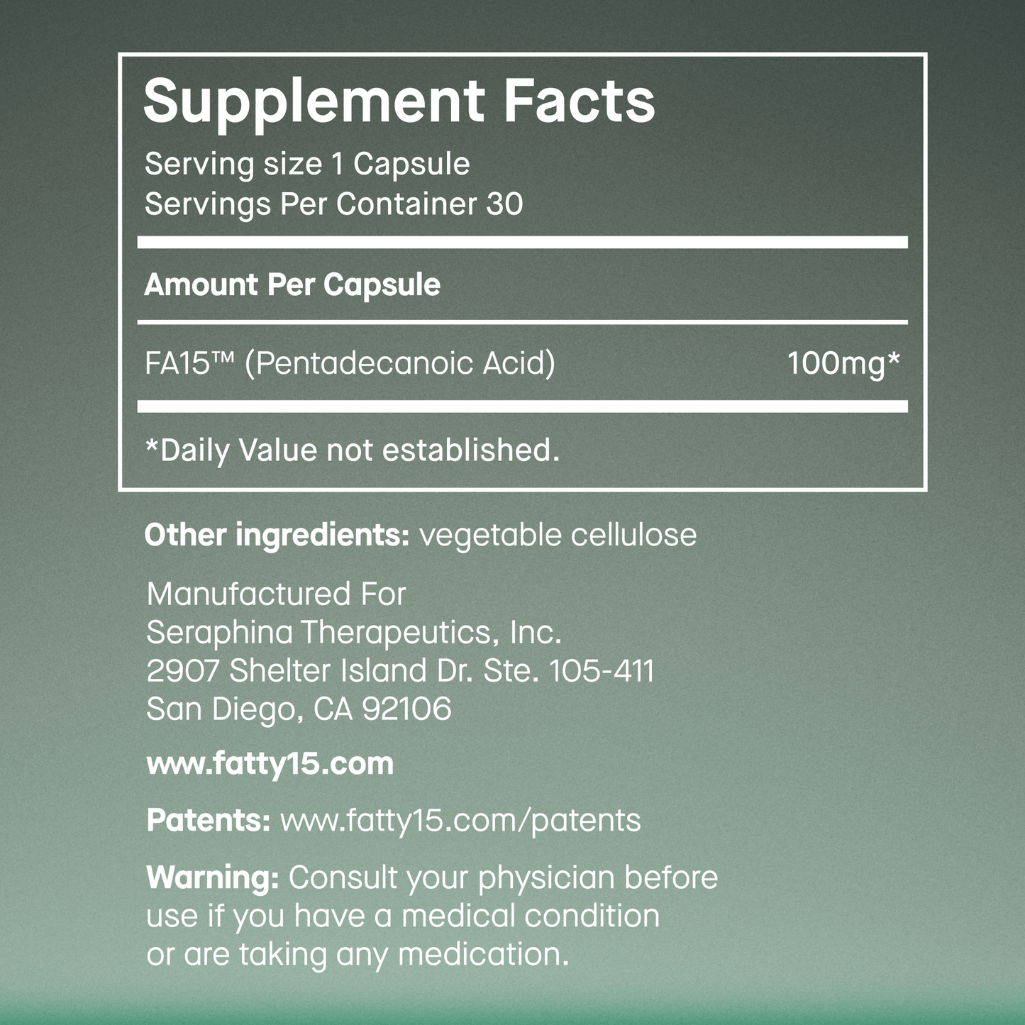 Fatty15 Daily Cellular Support